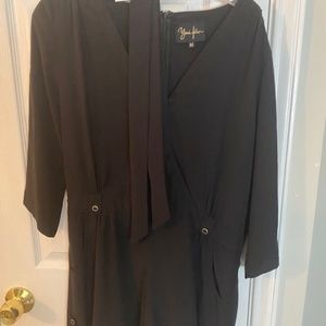 Yumi Kim Liz Romper Silk - Black - M - $100